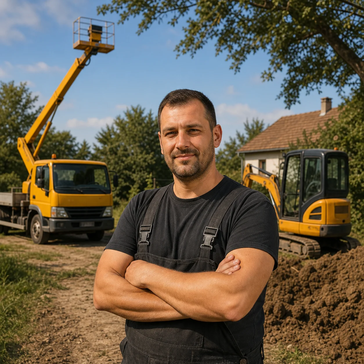 Bencsics István — kosaras emelő és gépi földmunka, Agyagosszergény